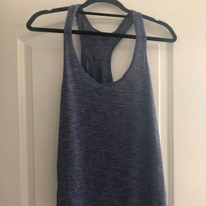 Lululemon heathered blue tank top Medium